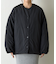 【WEB限定】サイドZIPノーカラー中綿ジャケット