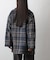 チェックダブルテーラードジャケットコート
