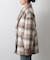 チェックダブルテーラードジャケットコート