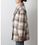 チェックダブルテーラードジャケットコート