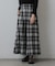 起毛チェックフレアスカート