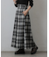 起毛チェックフレアスカート