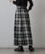 起毛チェックフレアスカート