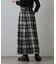 起毛チェックフレアスカート