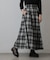 起毛チェックフレアスカート