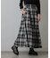 起毛チェックフレアスカート