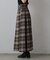 起毛チェックフレアスカート