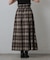 起毛チェックフレアスカート