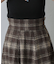 起毛チェックフレアスカート