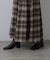 起毛チェックフレアスカート