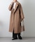 テックウールラグランスリーブロングコート