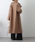 テックウールラグランスリーブロングコート
