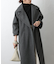 テックウールラグランスリーブロングコート