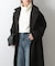 テックウールラグランスリーブロングコート