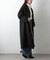 テックウールラグランスリーブロングコート