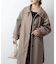 【リバイバル】ベルト付ボリューム袖ステンカラーコート