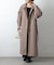 【リバイバル】ベルト付ボリューム袖ステンカラーコート