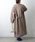 【リバイバル】ベルト付ボリューム袖ステンカラーコート