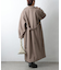 【リバイバル】ベルト付ボリューム袖ステンカラーコート