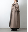【リバイバル】ベルト付ボリューム袖ステンカラーコート