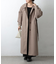 【リバイバル】ベルト付ボリューム袖ステンカラーコート
