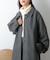 【リバイバル】ベルト付ボリューム袖ステンカラーコート