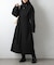 【リバイバル】ベルト付ボリューム袖ステンカラーコート
