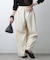 センターシームジャージーワイドパンツ