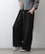 センターシームジャージーワイドパンツ