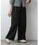 センターシームジャージーワイドパンツ