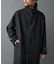 テックウールステンカラーロングコート