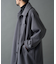テックウールステンカラーロングコート