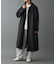 テックウールステンカラーロングコート