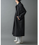 テックウールステンカラーロングコート