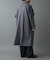 テックウールステンカラーロングコート