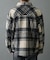 チェック圧縮ブークレーCPOジャケット