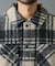 チェック圧縮ブークレーCPOジャケット