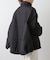 スタンドカラー中綿コート