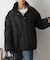 スタンドカラー中綿コート