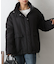 スタンドカラー中綿コート