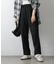 ウールライクイージーリブテーパードパンツ