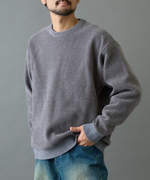 スウェットライク配色モールニット｜コロニートゥーワンスリーナインの