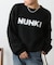 NUNKIロゴジャガードニットプルオーバー