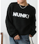 NUNKIロゴジャガードニットプルオーバー