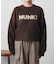 NUNKIロゴジャガードニットプルオーバー