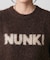 NUNKIロゴジャガードニットプルオーバー