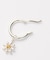 フラワーフープピアス