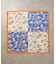 ラインアート花柄大判スカーフ90×90