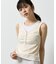 【WEB限定】カップ付き小花柄レイヤード風タンクトップ