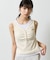 【WEB限定】カップ付き小花柄レイヤード風タンクトップ